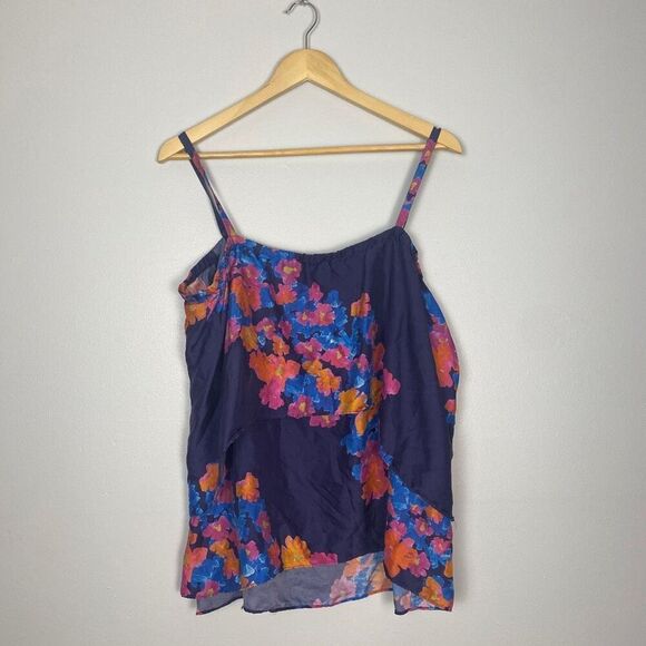 Tanya Taylor Off-the-shoulder Silk Twill Ruffle Top - Picture 7 of 8